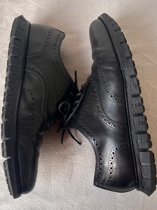 Cole Haan Men\'s ZERØGRAND Remastered Wingtip Oxford Black Size 14 C39617